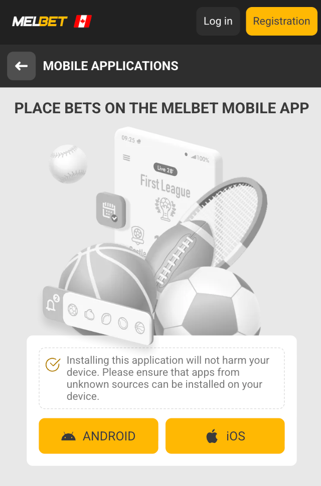Melbet mobile app for Android and iOS with betting and casino features